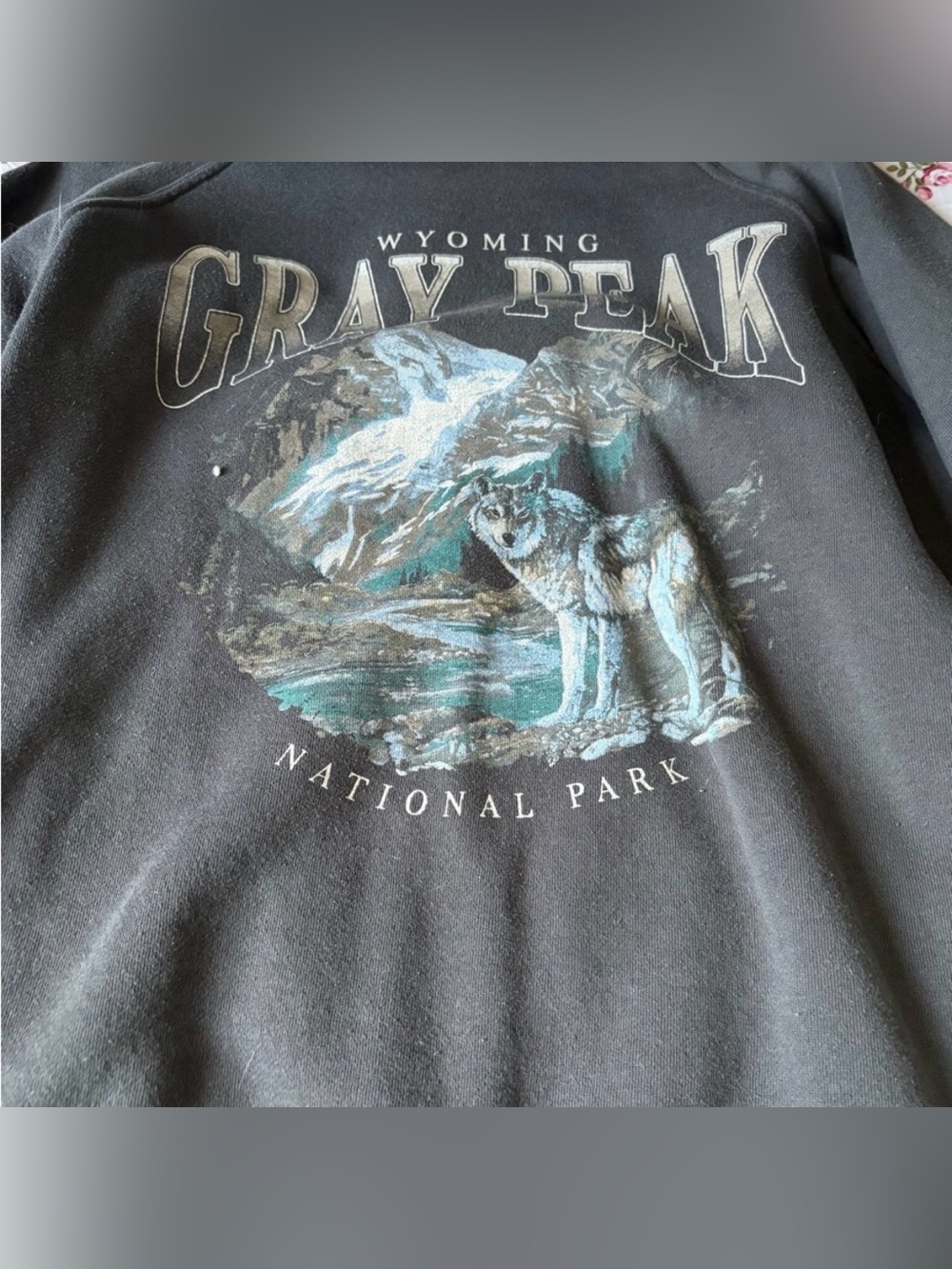 2/$25💌 Gray Peak National Park Wolf Graphic Sweatshirt -